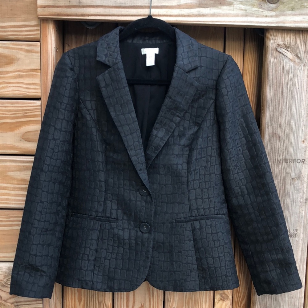 CHICO’S Textured Blazer Jacket